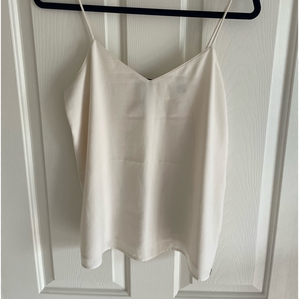 Maison Scotch & Soda white/crème silky tank top.